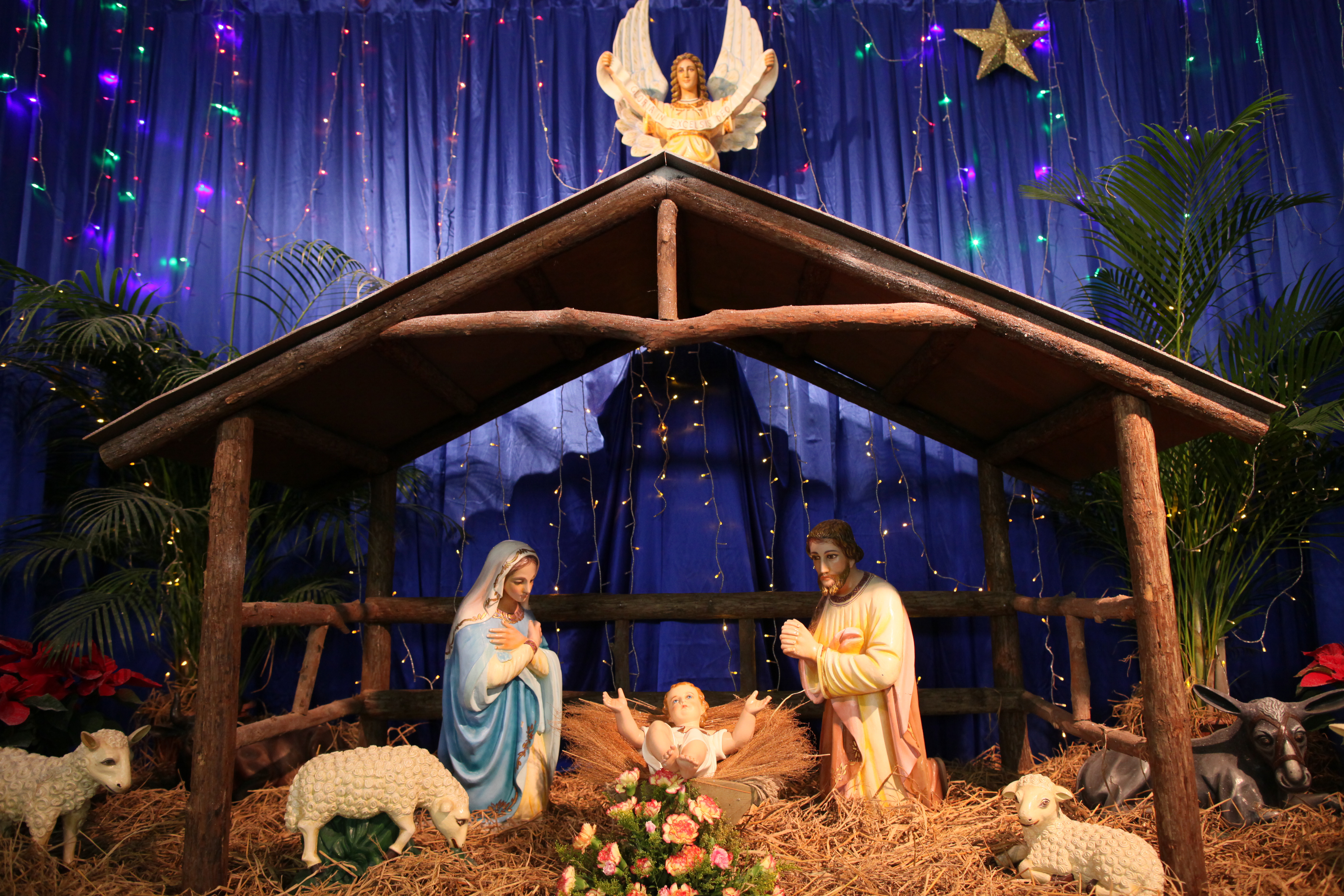 Где родился иисус стране. Рождественские ясли. Рождество ясли. Рождение Христа в яслях. Хлев Рождество.