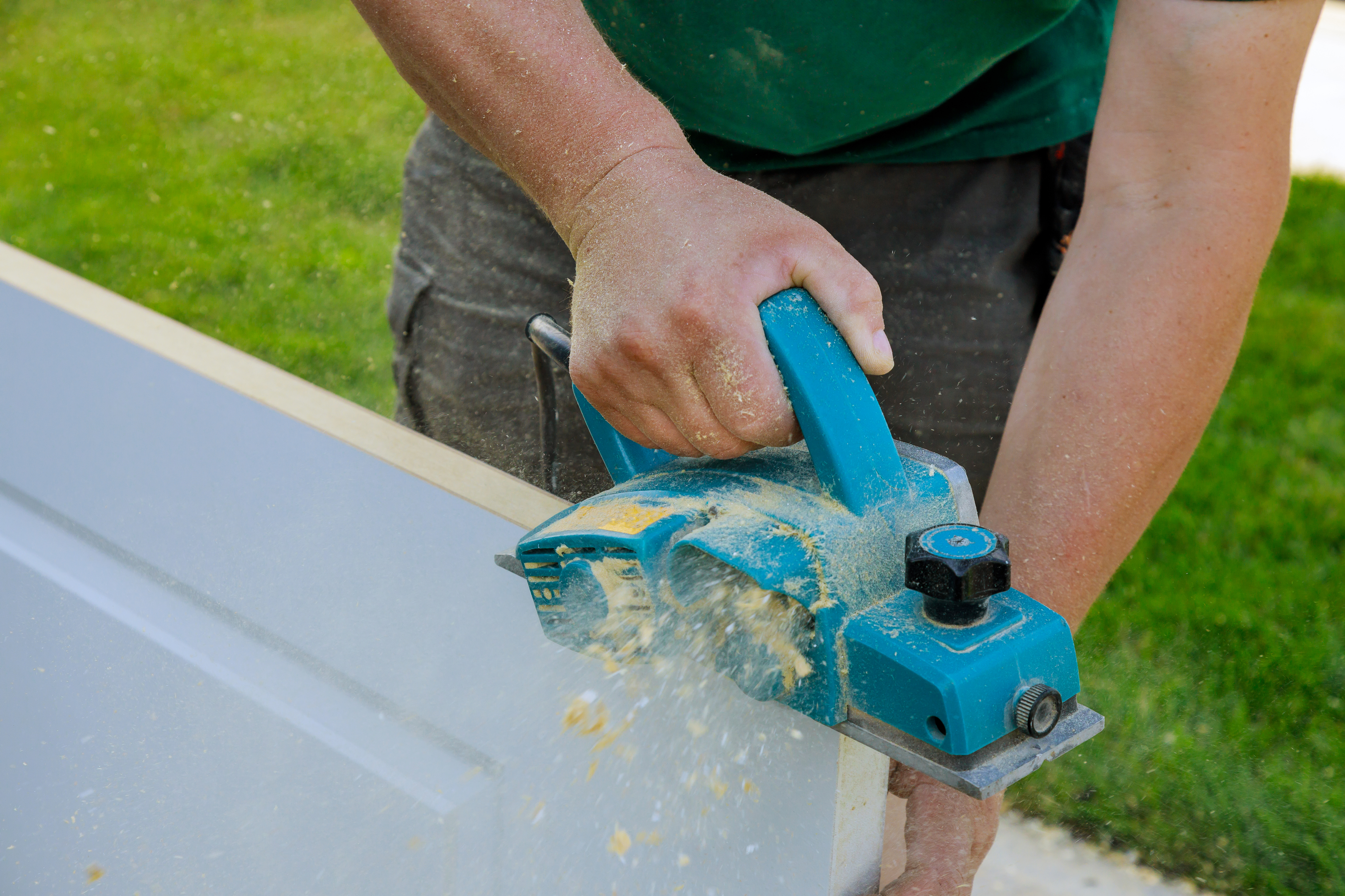How to Trim a Door With a Planer 