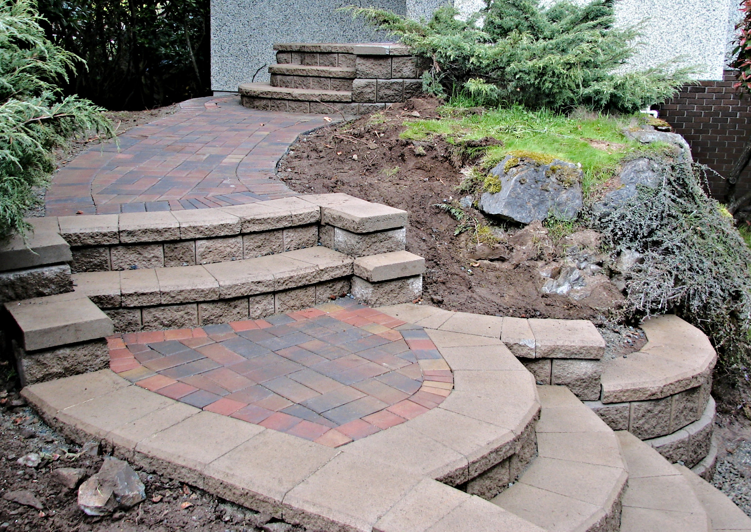 How to build a paver staircase